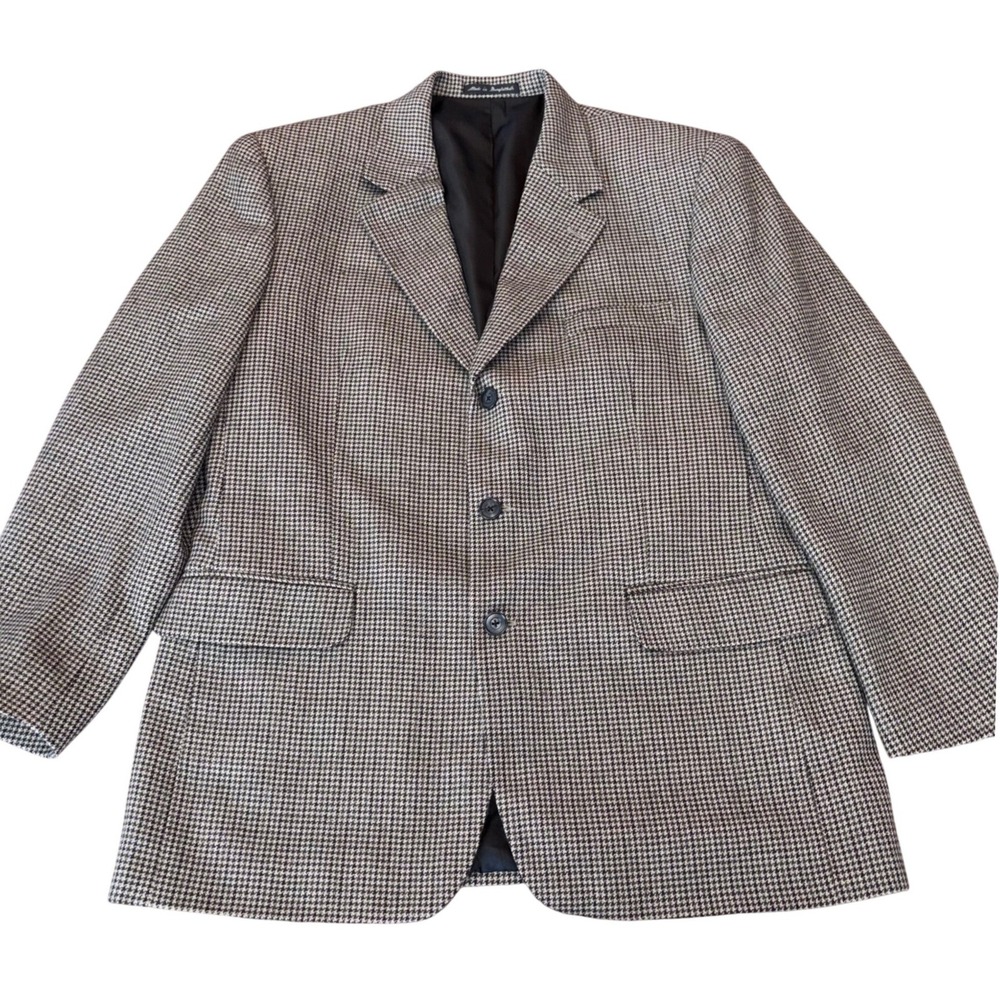 The Savile Row | SR | Macy's Men's Store | Houndstooth 100% Wool | Blazer
